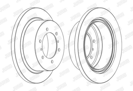 Тормозной диск Jurid 562380JC-1