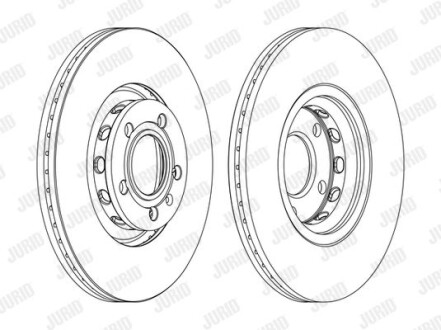 Тормозной диск Jurid 562383JC-1