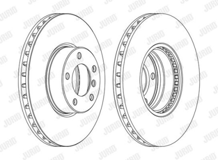 Тормозной диск Jurid 562384JC-1 (фото 1)