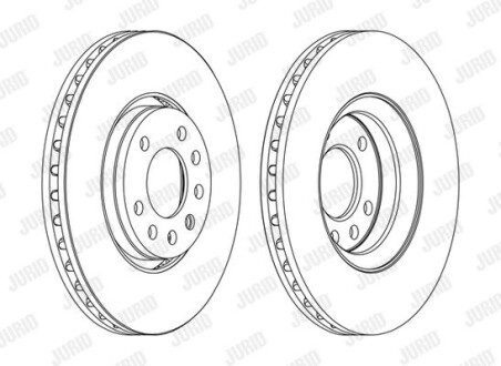 Тормозной диск Jurid 562385JC-1