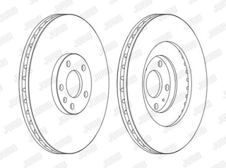 Тормозной диск Jurid 562389JC-1