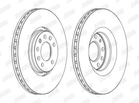 Тормозной диск Jurid 562390JC-1