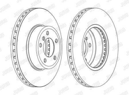 Тормозной диск Jurid 562397JC-1