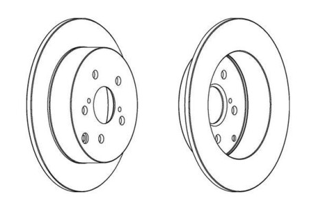 Тормозной диск задний невентилируемый Jurid 562415JC