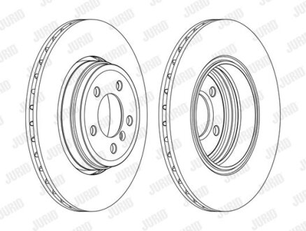 Тормозной диск Jurid 562437JC-1
