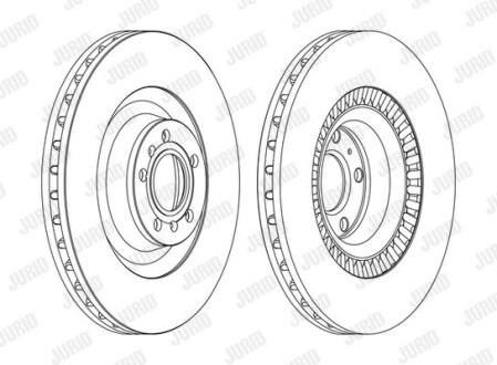 Тормозной диск Jurid 562517JC-1