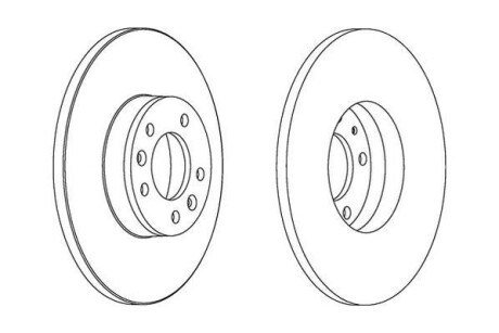 Тормозной диск задний невентилируемый Jurid 562525JC