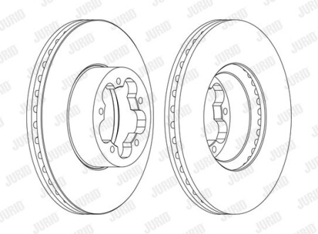 Тормозной диск Jurid 562540JC-1