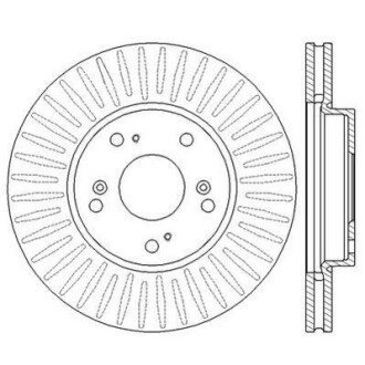 Тормозной диск передний вентилируемый Jurid 562547JC