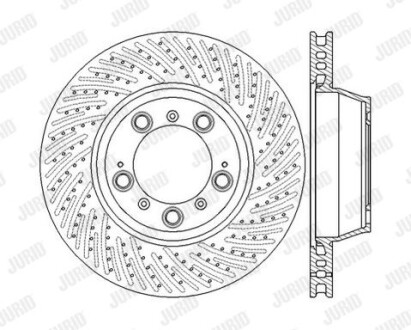 Тормозной диск задний вентилируемый Jurid 562587JC-1