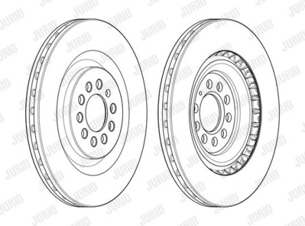Тормозной диск Jurid 562597JC-1