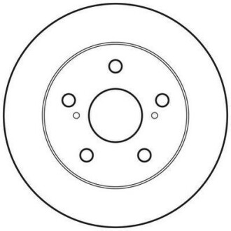 Тормозной диск задний невентилируемый Jurid 562617JC