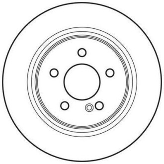 Тормозной диск задний невентилируемый Jurid 562620JC
