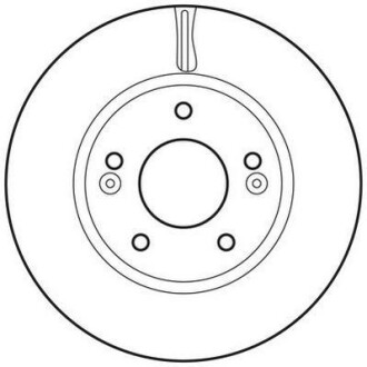 Тормозной диск передний вентилируемый Jurid 562625JC
