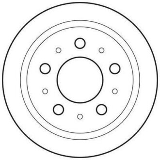 Тормозной диск задний невентилируемый Jurid 562629JC