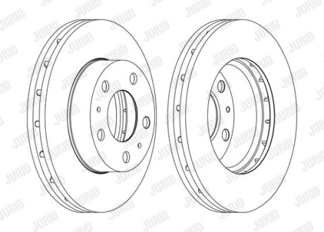 Тормозной диск Jurid 562630JC-1