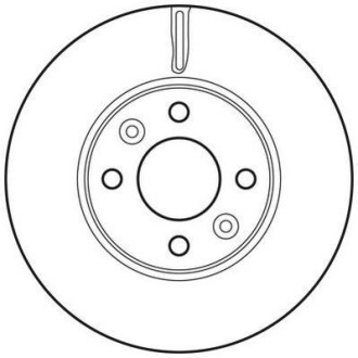 Тормозной диск передний вентилируемый Jurid 562636JC