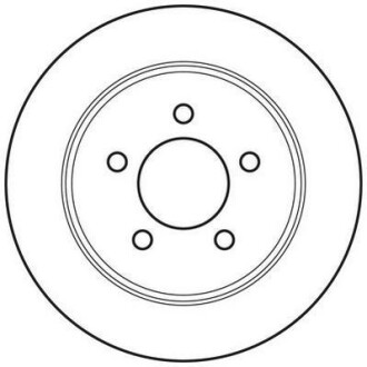 Тормозной диск задний невентилируемый Jurid 562646JC