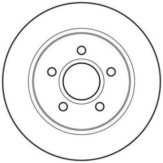 Тормозной диск задний невентилируемый Jurid 562648JC