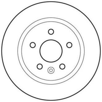 Тормозной диск задний невентилируемый Jurid 562651JC