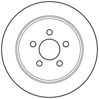 Тормозной диск задний невентилируемый Jurid 562656JC