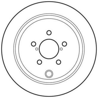 Тормозной диск задний невентилируемый Jurid 562660JC