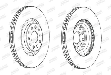 Тормозной диск Jurid 562663JC-1