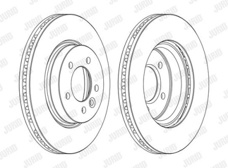 Тормозной диск Jurid 562666JC-1