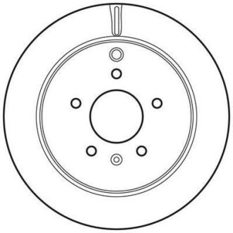 Тормозной диск задний вентилируемый Jurid 562670JC