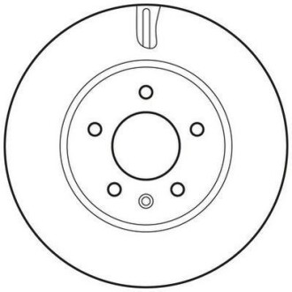 Тормозной диск передний вентилируемый Jurid 562671JC