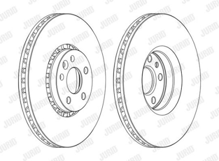 Тормозной диск Jurid 562672JC-1