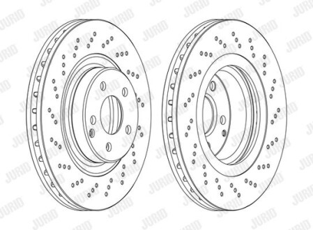 Тормозной диск Jurid 562673JC-1