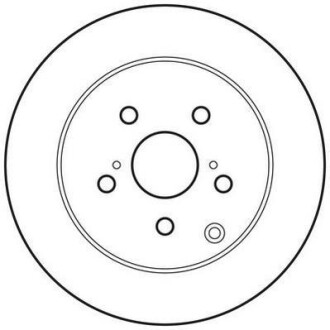 Тормозной диск задний невентилируемый Jurid 562684JC