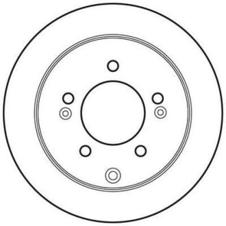Тормозной диск задний невентилируемый Jurid 562686JC