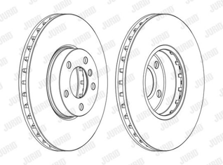 Тормозной диск Jurid 562691JC-1
