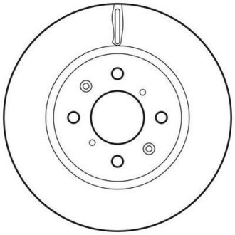 Тормозной диск передний вентилируемый Jurid 562694JC