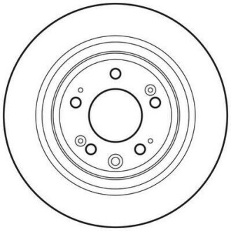 Тормозной диск задний невентилируемый Jurid 562697JC