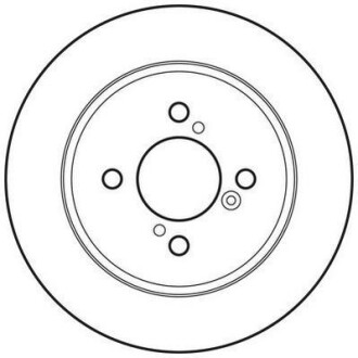 Тормозной диск задний невентилируемый Jurid 562698JC