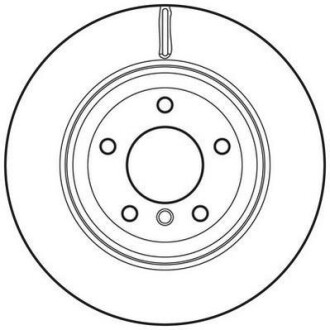 Тормозной диск задний вентилируемый Jurid 562701JC