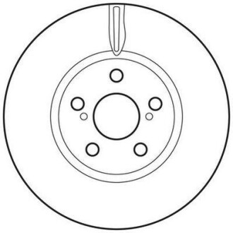 Тормозной диск передний вентилируемый Jurid 562702JC