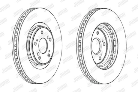 Тормозной диск Jurid 562703JC-1