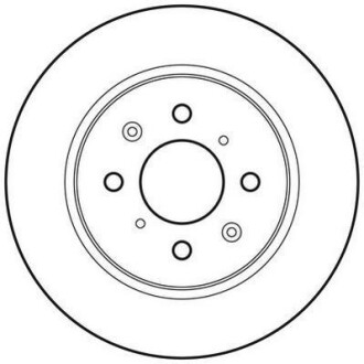 Тормозной диск задний невентилируемый Jurid 562704JC