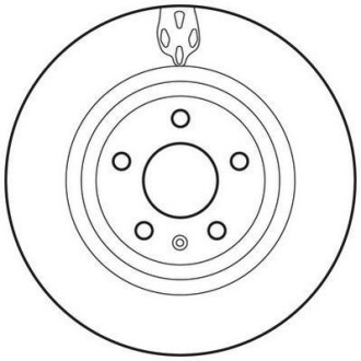 Тормозной диск задний вентилируемый Jurid 562706JC