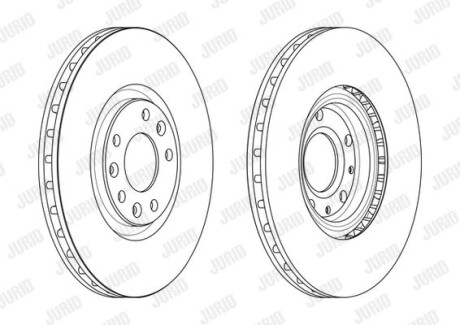Диск тормозной Jurid 562715JC