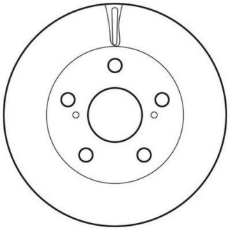 Тормозной диск передний вентилируемый Jurid 562724JC