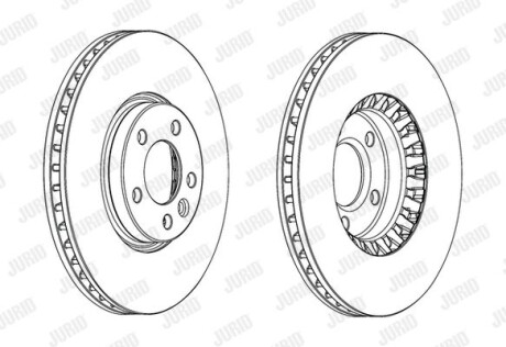 Тормозной диск Jurid 562739JC-1