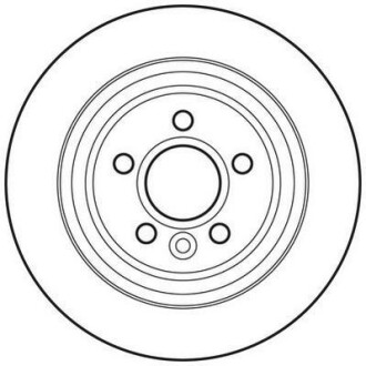 Тормозной диск задний невентилируемый Jurid 562741JC