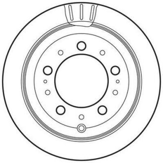 Тормозной диск задний вентилируемый Jurid 562744JC