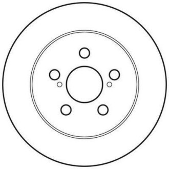 Тормозной диск задний невентилируемый Jurid 562751JC
