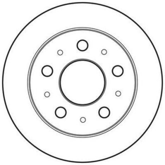 Тормозной диск задний невентилируемый Jurid 562757JC